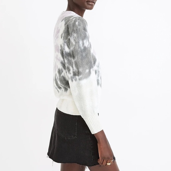 Madewell Lavender and Charcoal Tie-Dye Sweater - Picture 6 of 10